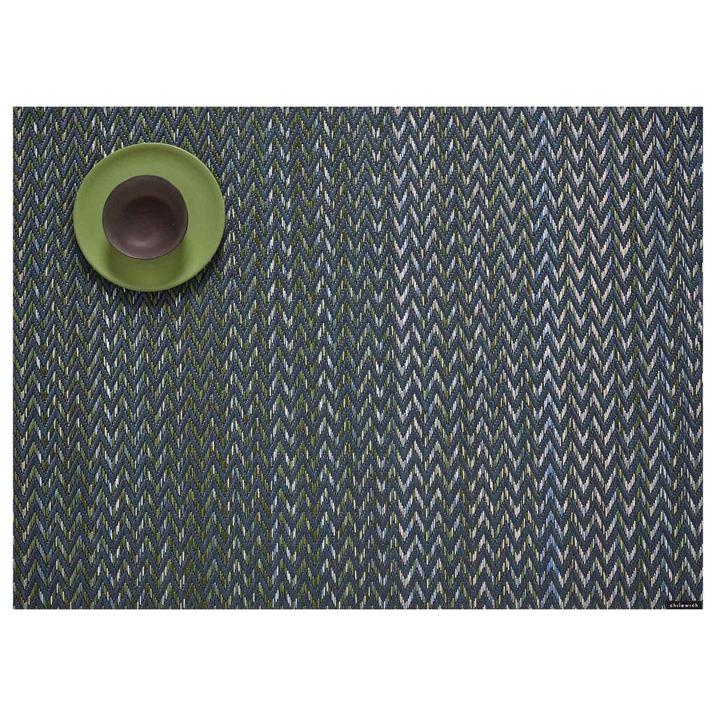 Chilewich Quill Floor Mat in Forest - Available at Grounded