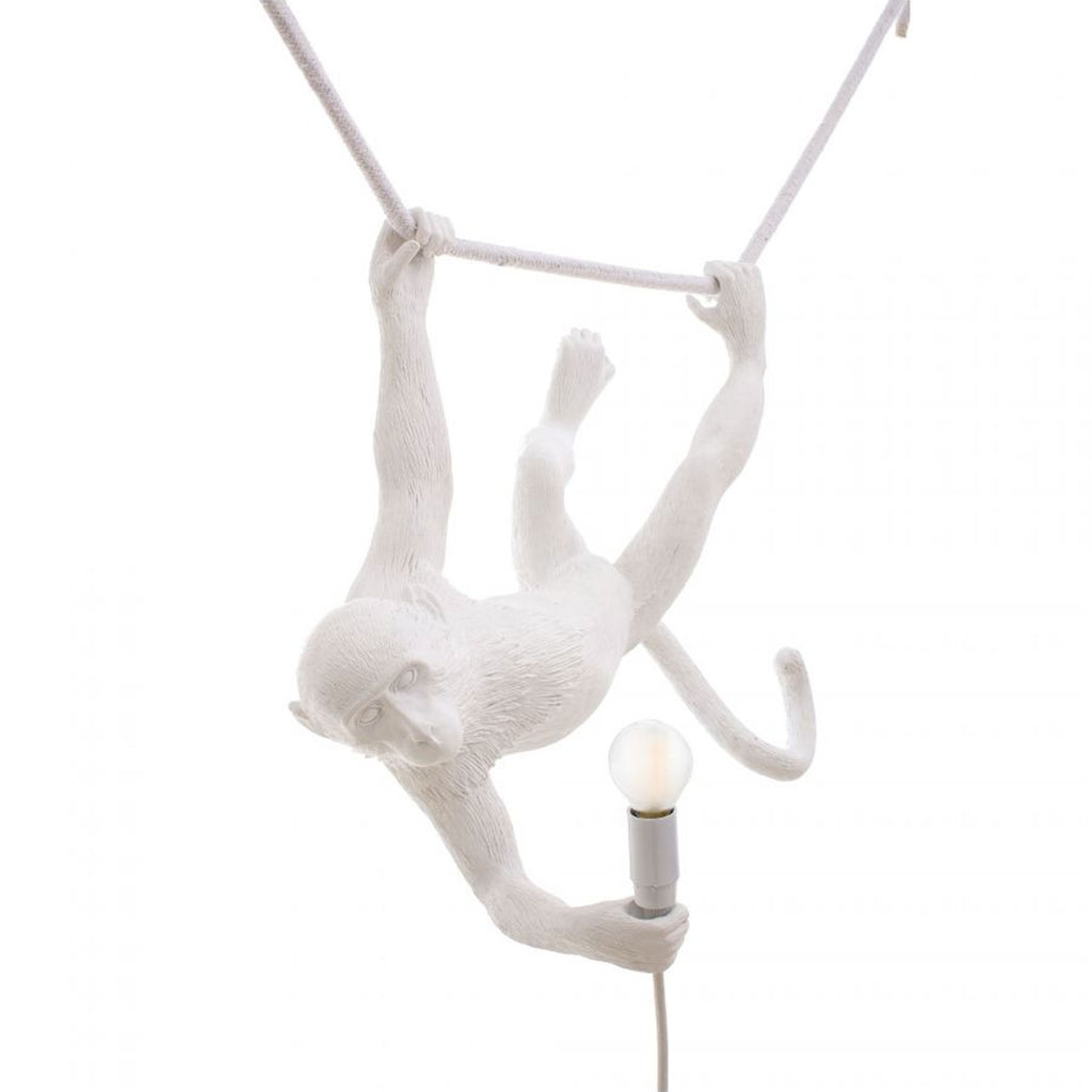 Seletti The Monkey Lamp Swing White 110 Volt