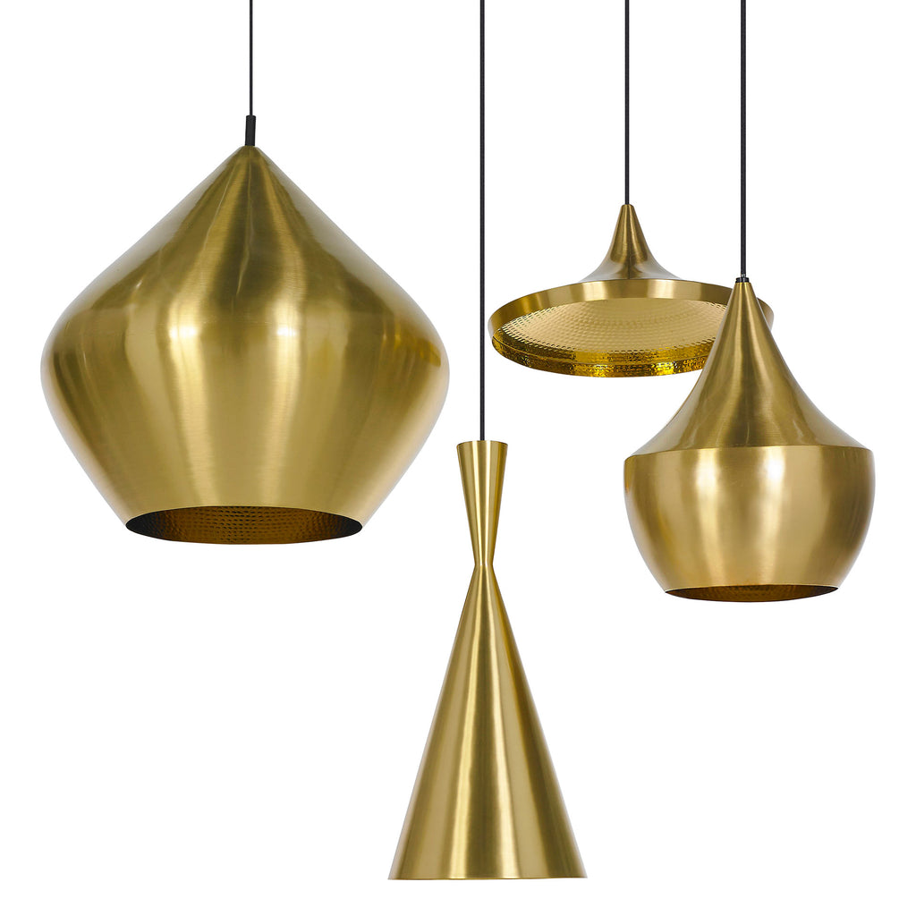 Tom Dixon Beat Light Pendant - Wide - Brass – Vertigo Home