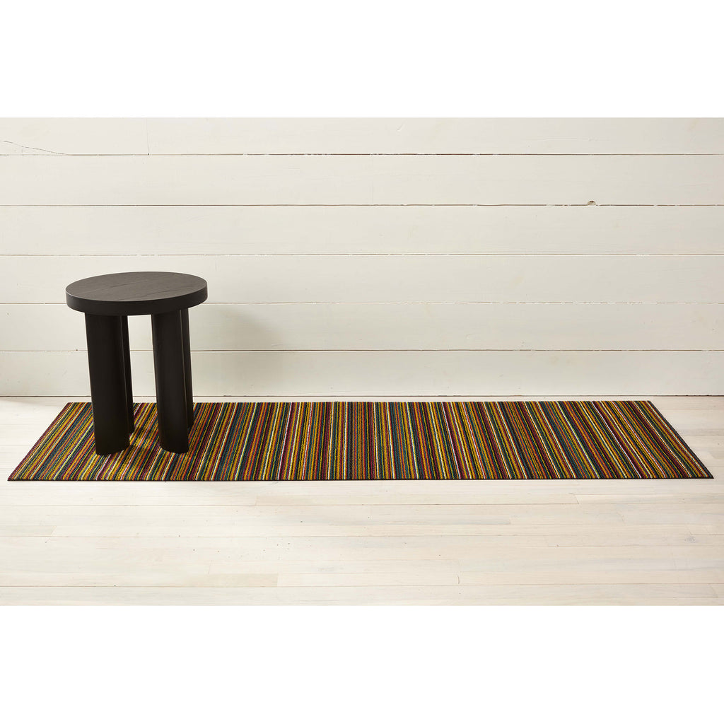 Orange Skinny Stripe Shag Mat by Chilewich – Vertigo Home