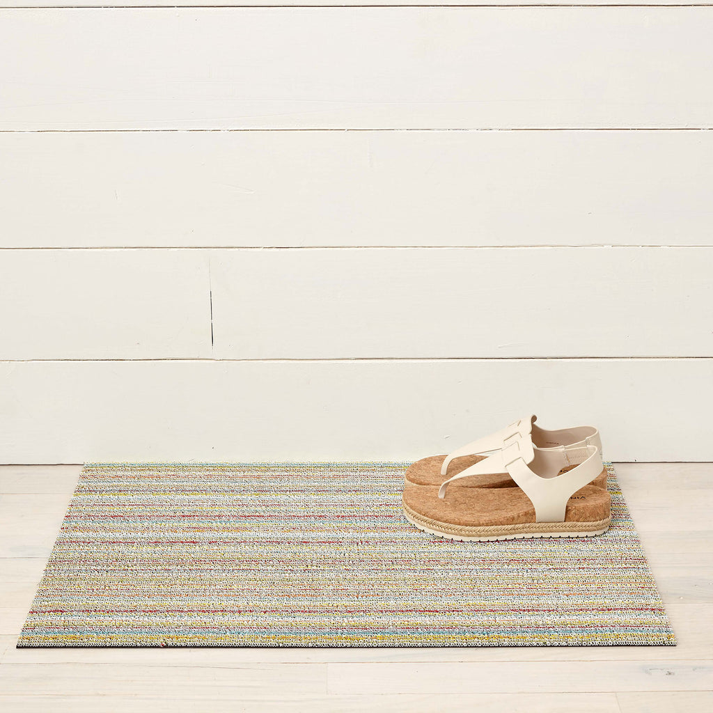 Chilewich Skinny Stripe Shag Runner - Birch