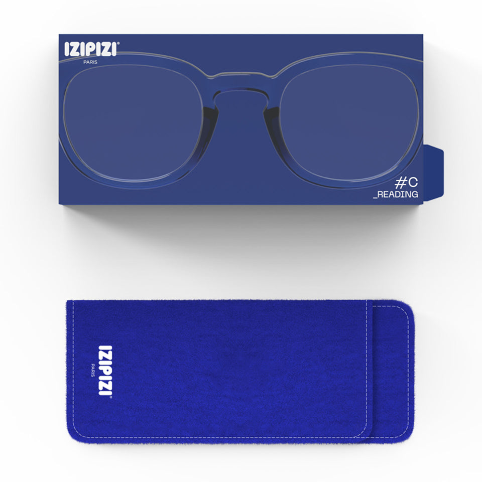 Blue Ink #C Reading Glasses by Izipizi - Office Playground Limited Edition Collection