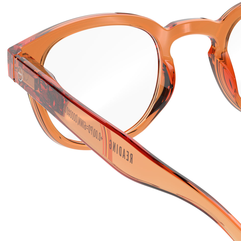 Orange Smash #C Reading Glasses by Izipizi - Stadium Limited Edition Collection