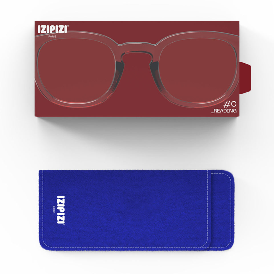 Red Tape #C Reading Glasses by Izipizi - Office Playground Limited Edition Collection