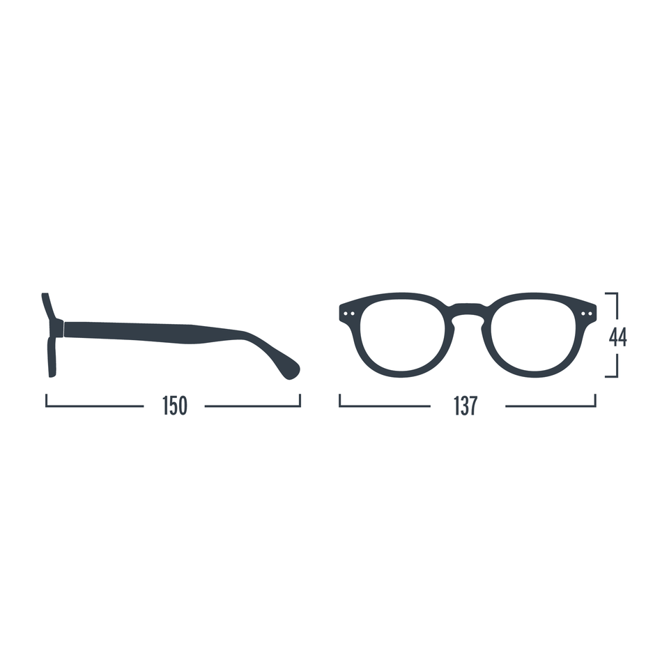 Blue Ink #C Reading Glasses by Izipizi - Office Playground Limited Edition Collection