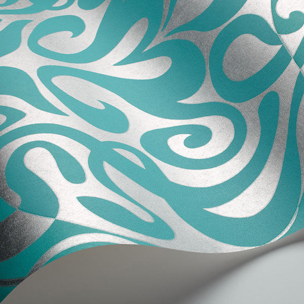 Cole & Son Wallpaper - New Contemporary II - Woodstock in Aqua