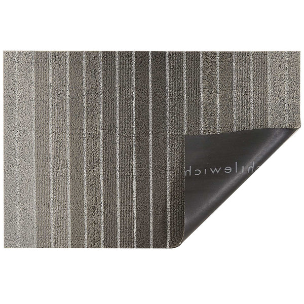 Block Stripe shag taupe utility mat - urbAna